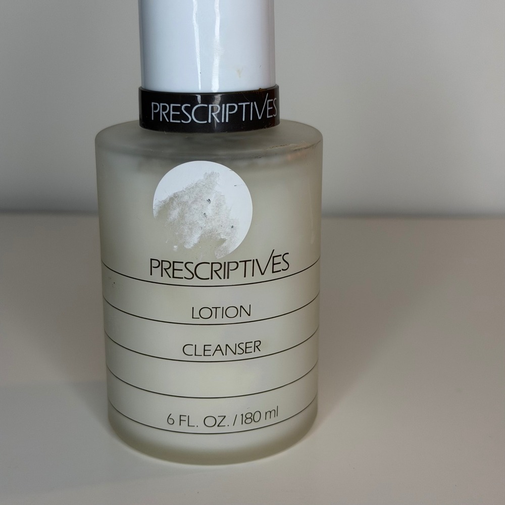 Prescriptives Lotion Cleanser 6 fl oz 180ml Fragrance Free Makeup Remover Vintag